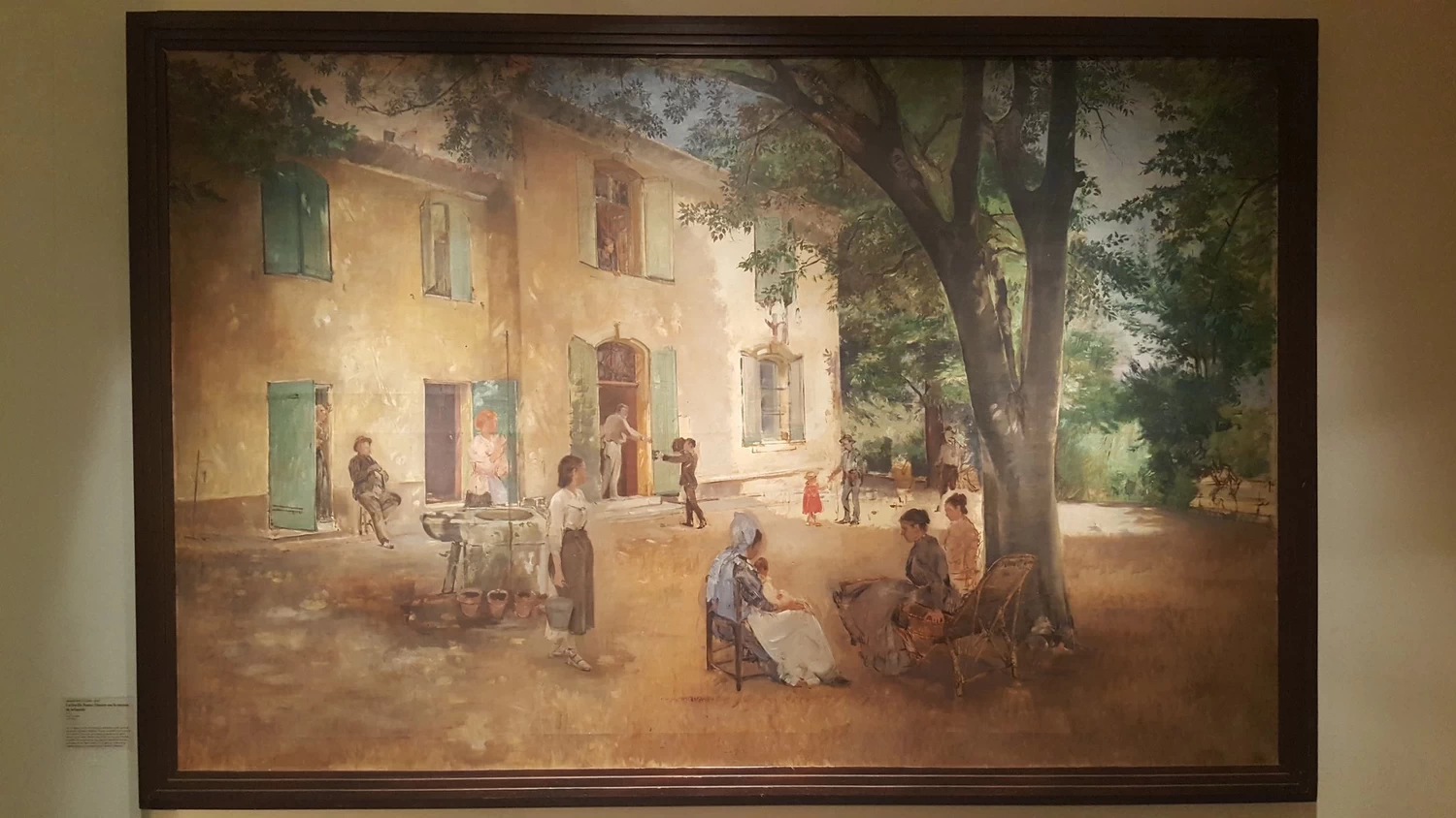 22-Alphonse Moutte-La famiglia Samat-Moutte sulla terrazza della casa di campagna